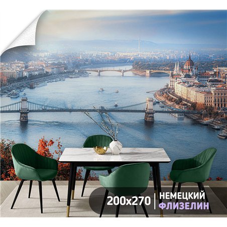 Фотообои для интерьера - 200х270см из 2х полос. Обои для стен, оформление спальни, детской комнаты, кухни, гостинной.