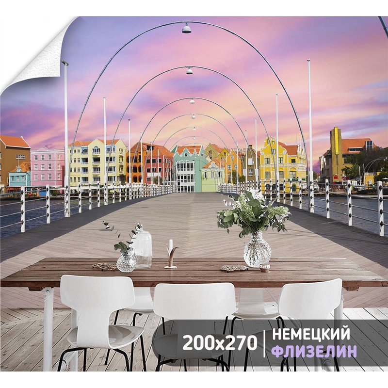 Фотообои для интерьера - 200х270см из 2х полос. Обои для стен, оформление спальни, детской комнаты, кухни, гостинной.
