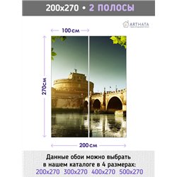 Фотообои для интерьера - 200х270см из 2х полос. Обои для стен, оформление спальни, детской комнаты, кухни, гостинной.