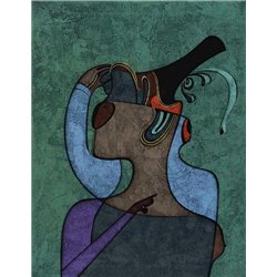 Женщина в маске - Модульная картины, Репродукции, Декоративные панно, Декор стен