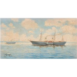 Блинов Леонид «Корабли у берегов»