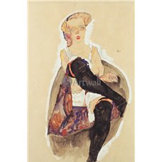 Картина на холсте по фото Модульные картины Печать портретов на холсте Девушка со скрещенными ногами