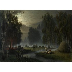 Суходольский Петр «Косари, вечерний отдых»