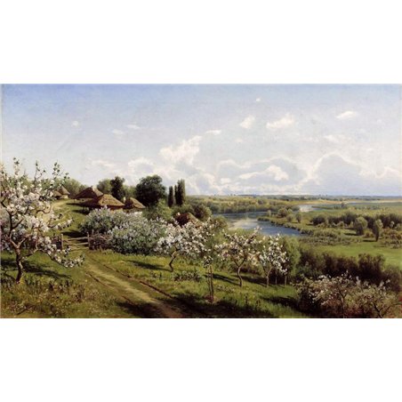 Сергеев Николай «Цветущие яблони»
