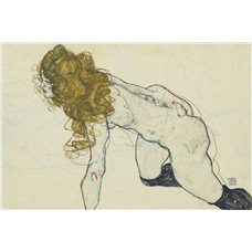 Картина на холсте по фото Модульные картины Печать портретов на холсте Крадущаяся обнаженная женщина со светлыми волосами