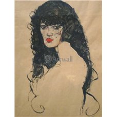 Картина на холсте по фото Модульные картины Печать портретов на холсте Женщина с черными волосами