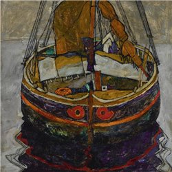 Рыбачья лодка в Триесте - Модульная картины, Репродукции, Декоративные панно, Декор стен