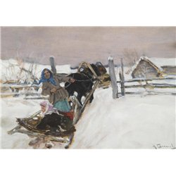 Степанов Алексей «Зимой на санях»