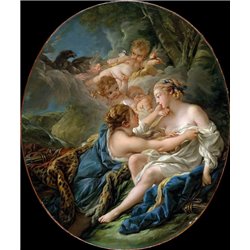 Юпитер в облике Дианы и Каллисто - Модульная картины, Репродукции, Декоративные панно, Декор стен