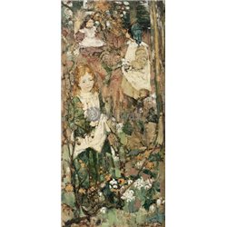 Сбор лесных цветов - Модульная картины, Репродукции, Декоративные панно, Декор стен