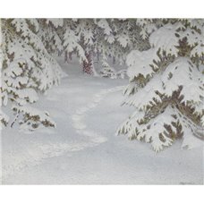 Картина на холсте по фото Модульные картины Печать портретов на холсте Свежий снег