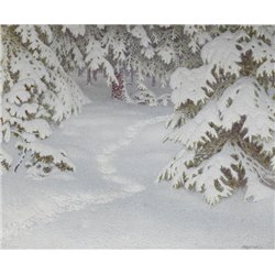Свежий снег - Модульная картины, Репродукции, Декоративные панно, Декор стен