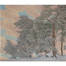 Картина на холсте по фото Модульные картины Печать портретов на холсте Зимний пейзаж в Главе
