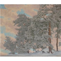 Зимний пейзаж в Главе - Модульная картины, Репродукции, Декоративные панно, Декор стен