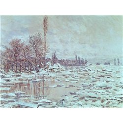 Ледоход, серая погода