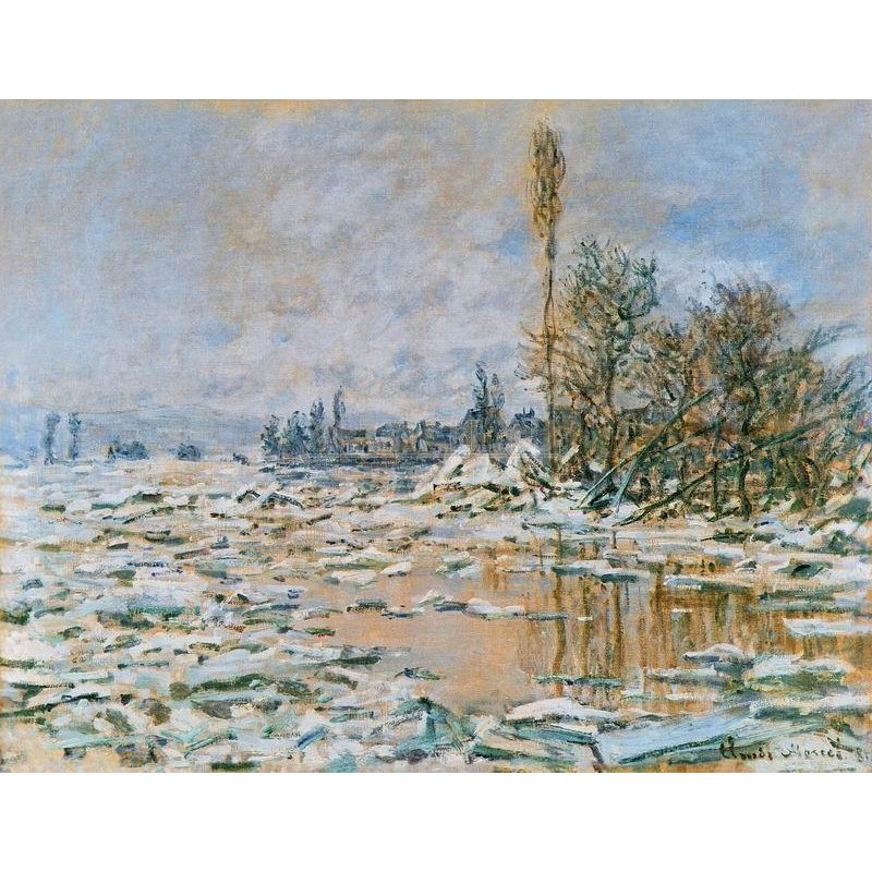 Ледоход, Лавакур, пасмурно