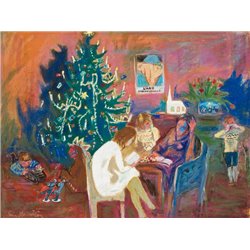Рождество с семьей - Модульная картины, Репродукции, Декоративные панно, Декор стен