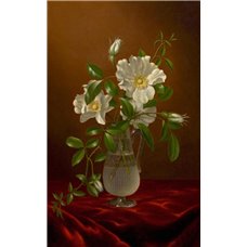Картина на холсте по фото Модульные картины Печать портретов на холсте Розы чероки в стеклянной вазе