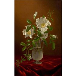 Розы чероки в стеклянной вазе - Модульная картины, Репродукции, Декоративные панно, Декор стен
