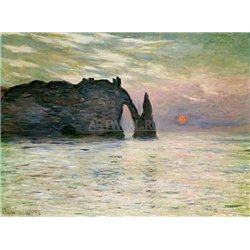 Скалы в Этрета, закат