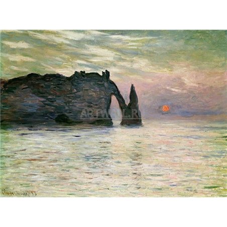 Скалы в Этрета, закат