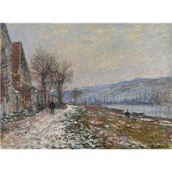 Сена около Лавакура, снег