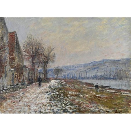 Сена около Лавакура, снег