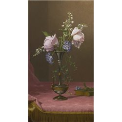 Викторианская ваза с цветами - Модульная картины, Репродукции, Декоративные панно, Декор стен