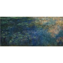 Кувшинки, отражение облаков