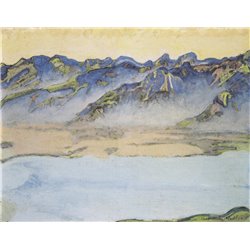 Восходящий туман над Савойскими Альпами - Модульная картины, Репродукции, Декоративные панно, Декор стен