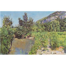Картина на холсте по фото Модульные картины Печать портретов на холсте Пейзаж с прудом