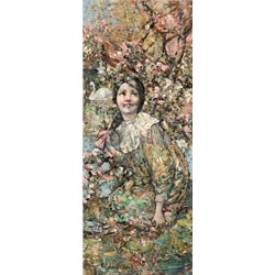 Девочка около ручья - Модульная картины, Репродукции, Декоративные панно, Декор стен