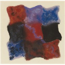 Картина на холсте по фото Модульные картины Печать портретов на холсте Абстракция в красном, голубом и фиолетовом