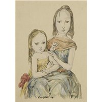 Портреты картины репродукции на заказ - Две девушки