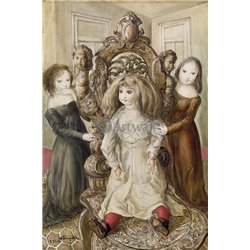 Девочки и кукла - Модульная картины, Репродукции, Декоративные панно, Декор стен