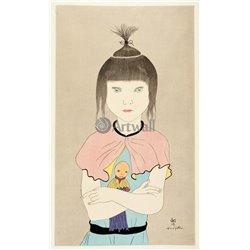 Девочка с куклой - Модульная картины, Репродукции, Декоративные панно, Декор стен