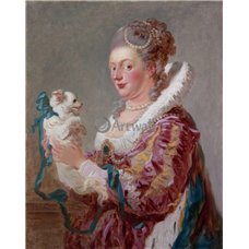 Картина на холсте по фото Модульные картины Печать портретов на холсте Дама с собачкой