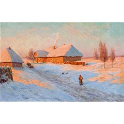 Деревня зимой