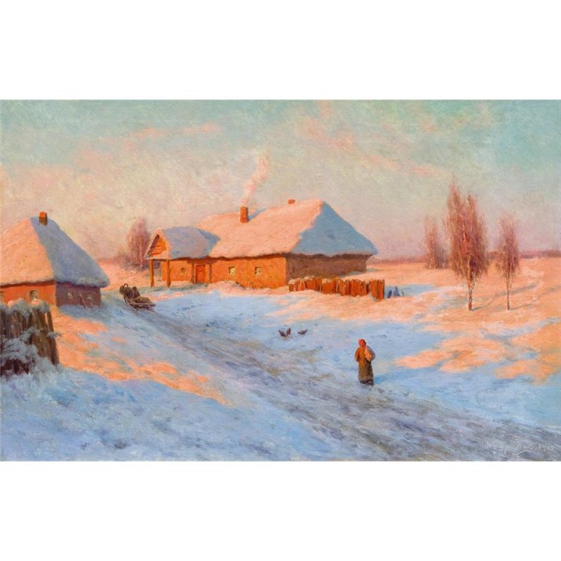 Деревня зимой