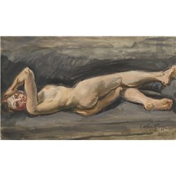 Лежащая женщина - Модульная картины, Репродукции, Декоративные панно, Декор стен