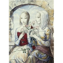 Две сестры - Модульная картины, Репродукции, Декоративные панно, Декор стен
