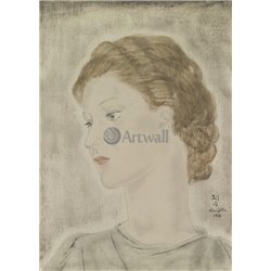 Портрет женщины со светлыми глазами - Модульная картины, Репродукции, Декоративные панно, Декор стен