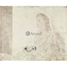 Картина на холсте по фото Модульные картины Печать портретов на холсте Женщина с котенком