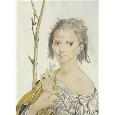 Картина на холсте по фото Модульные картины Печать портретов на холсте Девушка с перевязанным пальцем