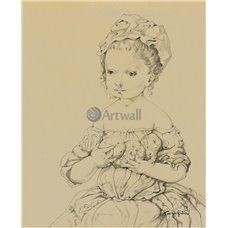 Картина на холсте по фото Модульные картины Печать портретов на холсте Маленькая девочка в головном уборе