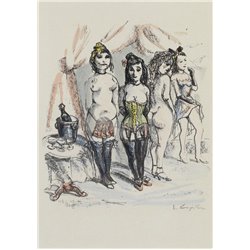 Четыре проститутки - Модульная картины, Репродукции, Декоративные панно, Декор стен