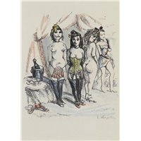 Портреты картины репродукции на заказ - Четыре проститутки