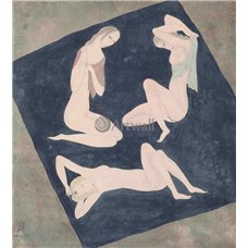 Картина на холсте по фото Модульные картины Печать портретов на холсте Три обнаженных женщины