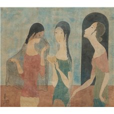 Картина на холсте по фото Модульные картины Печать портретов на холсте Три женщины