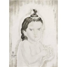 Картина на холсте по фото Модульные картины Печать портретов на холсте Ребенок с птичкой